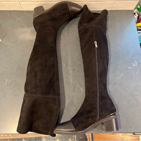 Camel Century Legend sz 250 US 8.5 black leather tall OTK boots - Picture 2 of 15